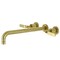 Kingston Brass KS8047KL Wall Mount Tub Faucet, Brushed Brass KS8047KL - alternate 1